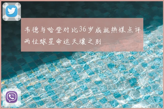 韦德与哈登对比36岁成就热媒点评两位球星命运天壤之别